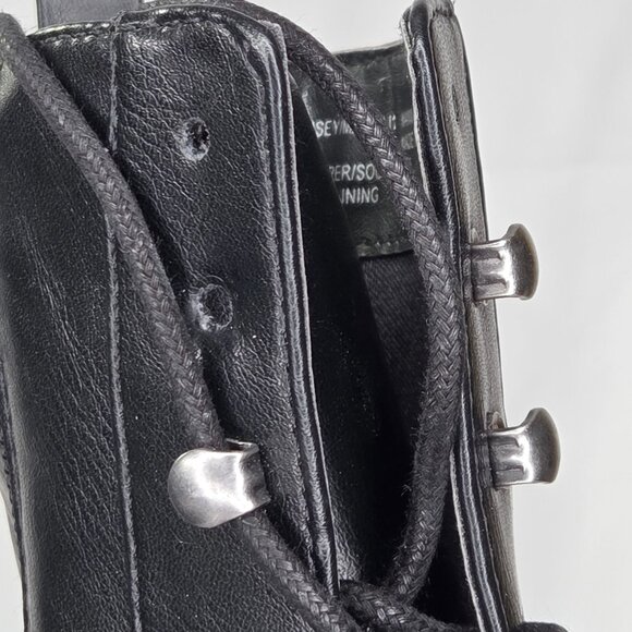 NWOT Madden Girl Women's Maisey Combat Boots, Black Paris - Picture 7 of 8